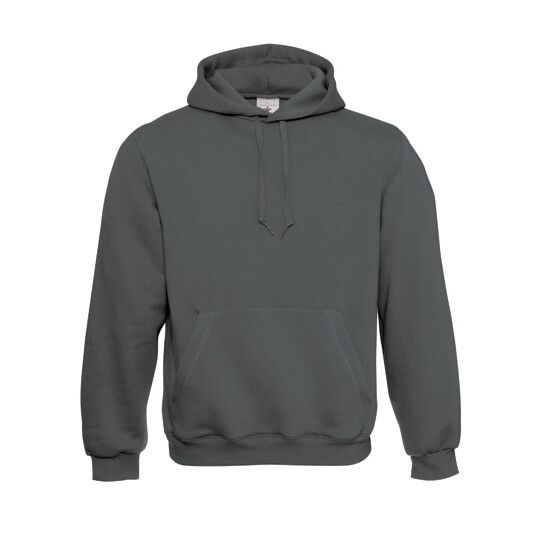 Hooded Sweat - steel grey solid - XXL-891