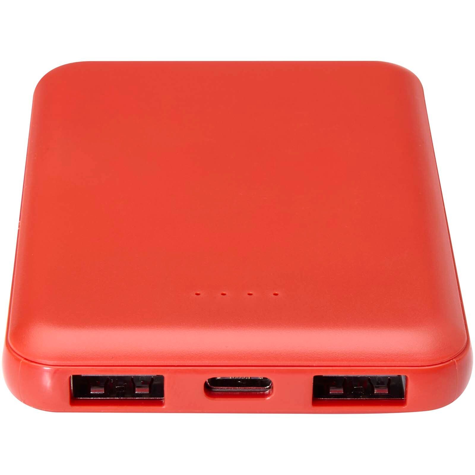 Asama 5000 mAh Typ-C Powerbank aus recyceltem Kunststoff - ziegelstein-71