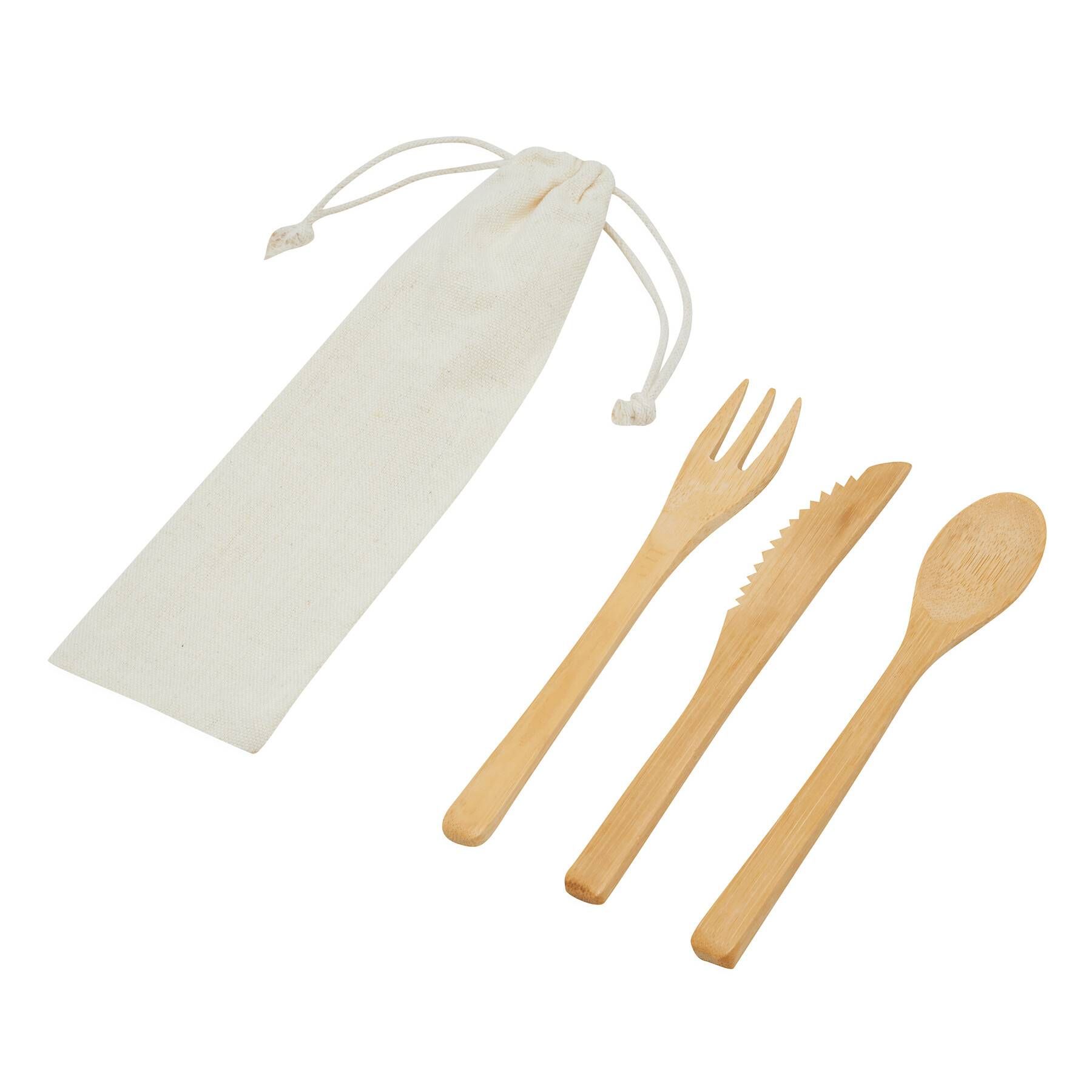 Bambus Besteckset NATURAL TRIP - braun-530