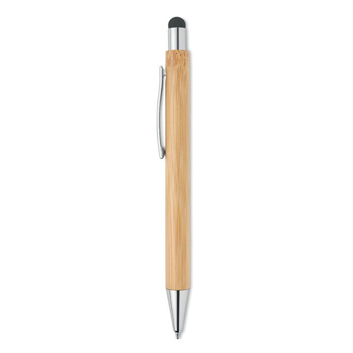 Druckkugelschreiber mit Stylus BAYBA - holz-3