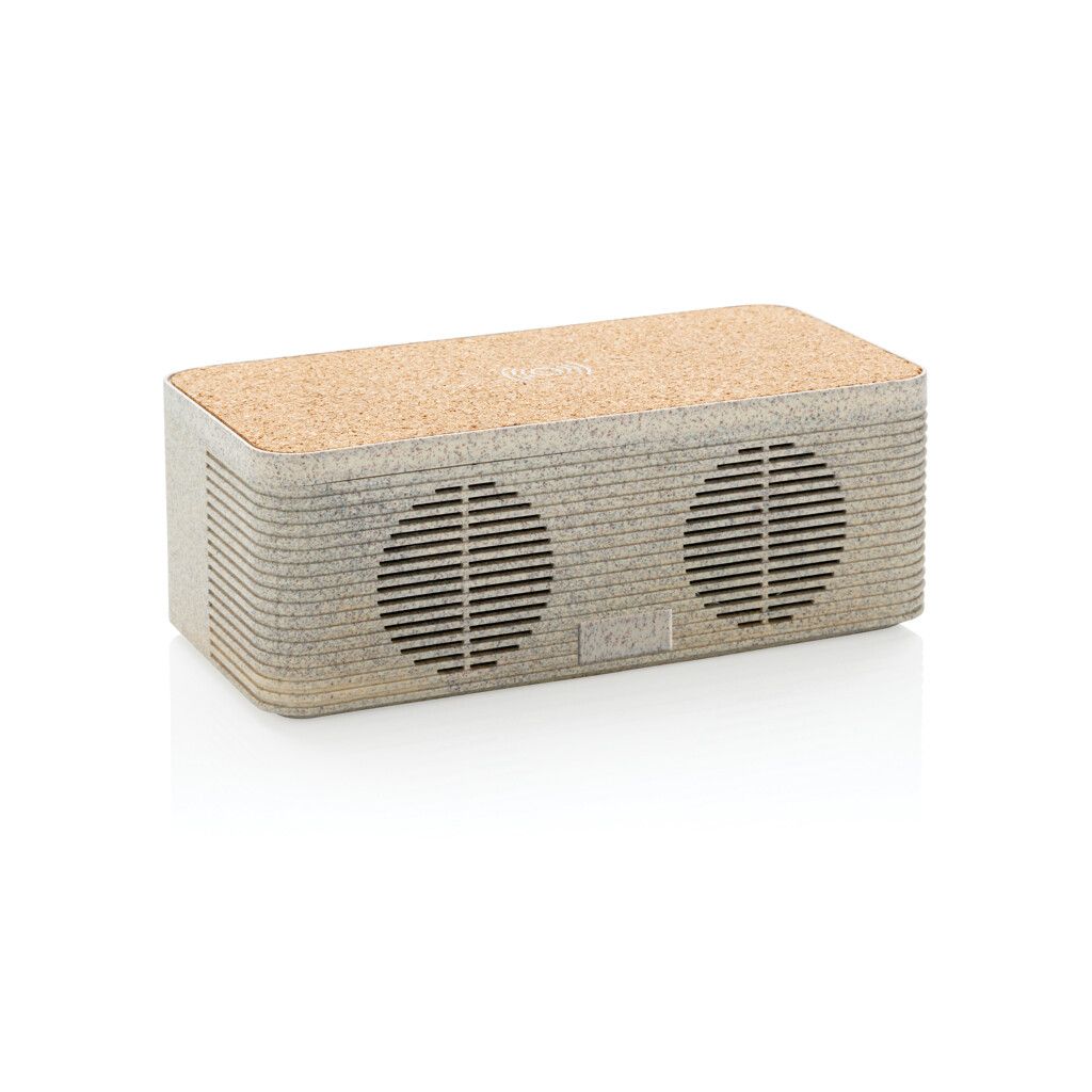 Weizenstroh Wireless Charging Lautsprecher - khaki-196