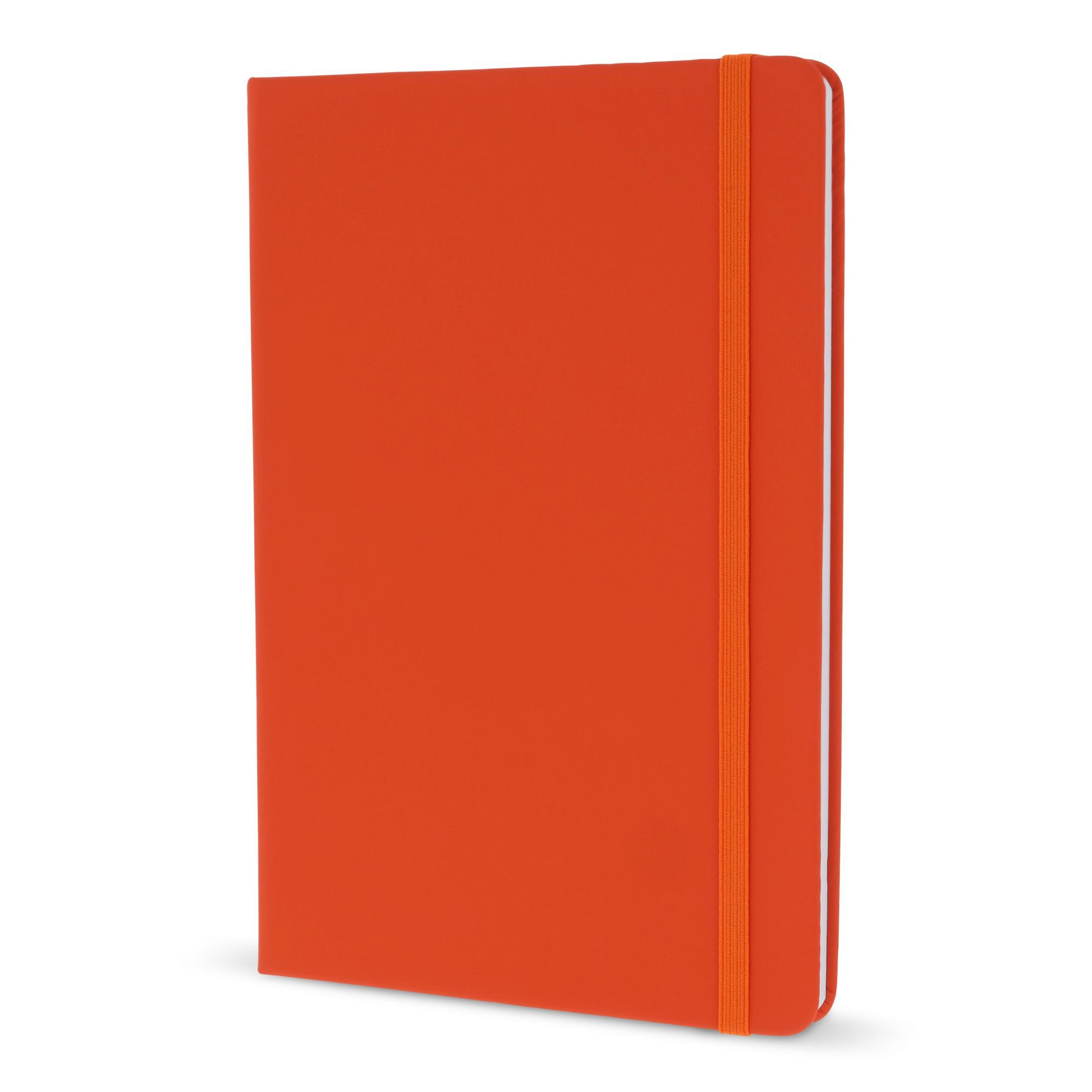 Notizbuch A5 aus PU - orange-144