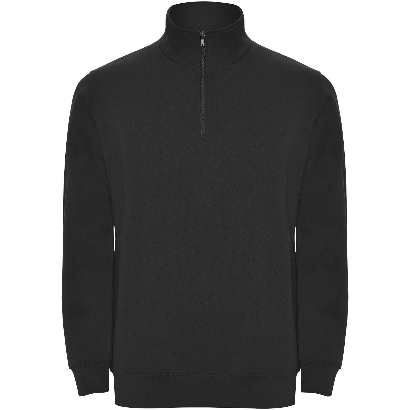 Aneto Pullover mit Viertelreißverschluss - schwarz - 2XL-80