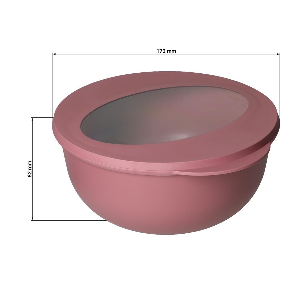 Food-Bowl ToGo, Deluxe, 1,0 l - behagliches blau - transparent-948