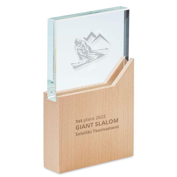 Pokal Kristallglas ZEAL - holz-954