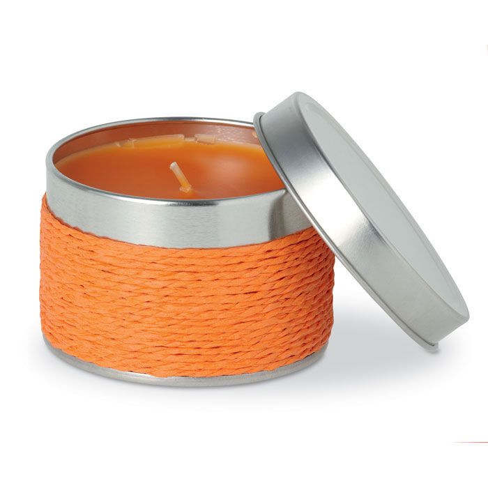 Kerze mit Apfelduft DELICIOUS - orange-79