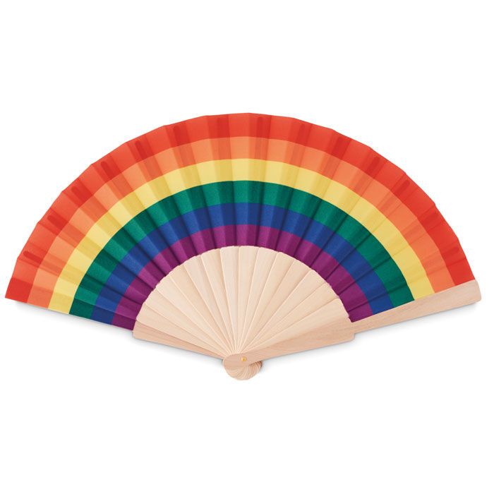 Fächer regenbogenfarbig BOWFAN - multicolour-566