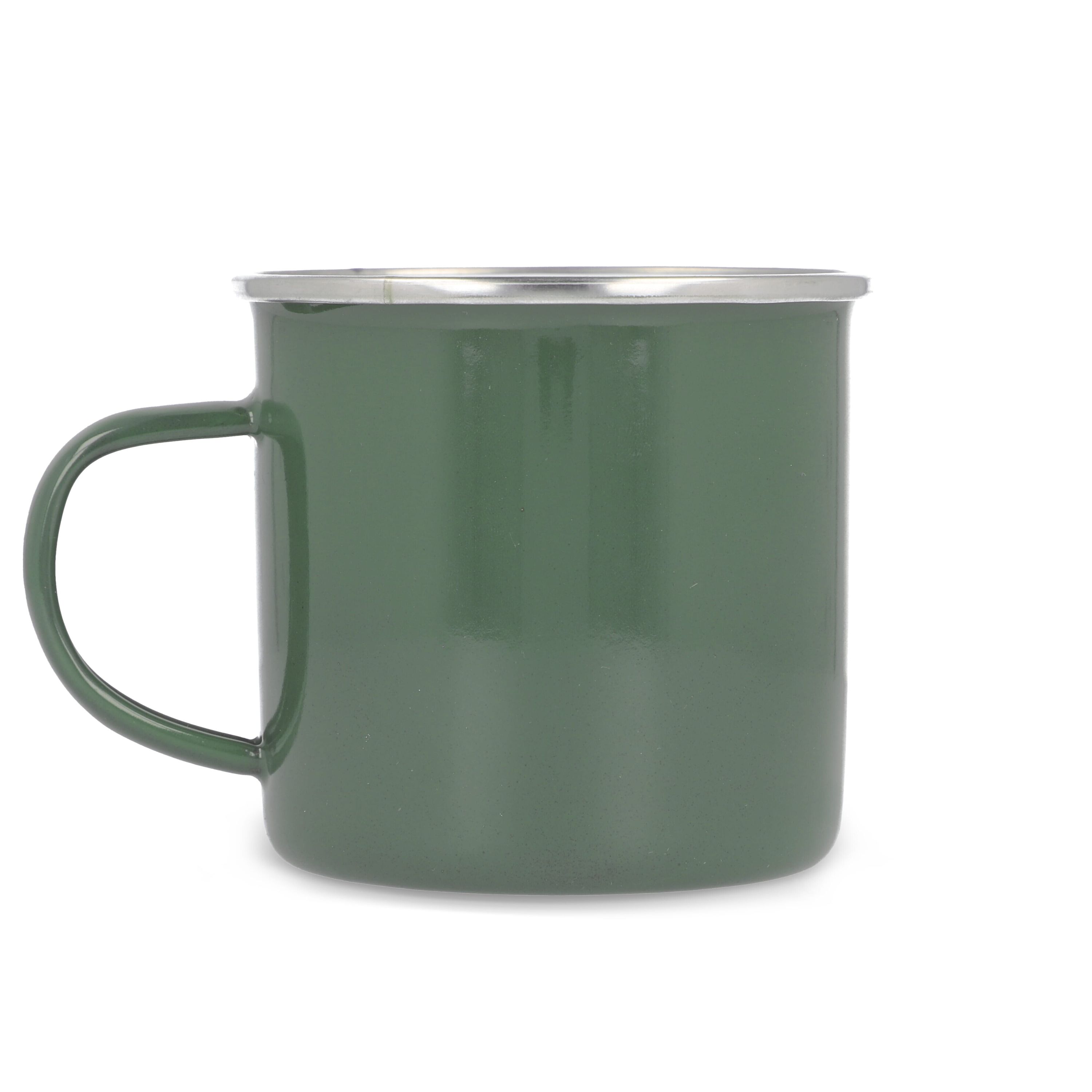 Emalie Becher 350ml - olivgrün-868