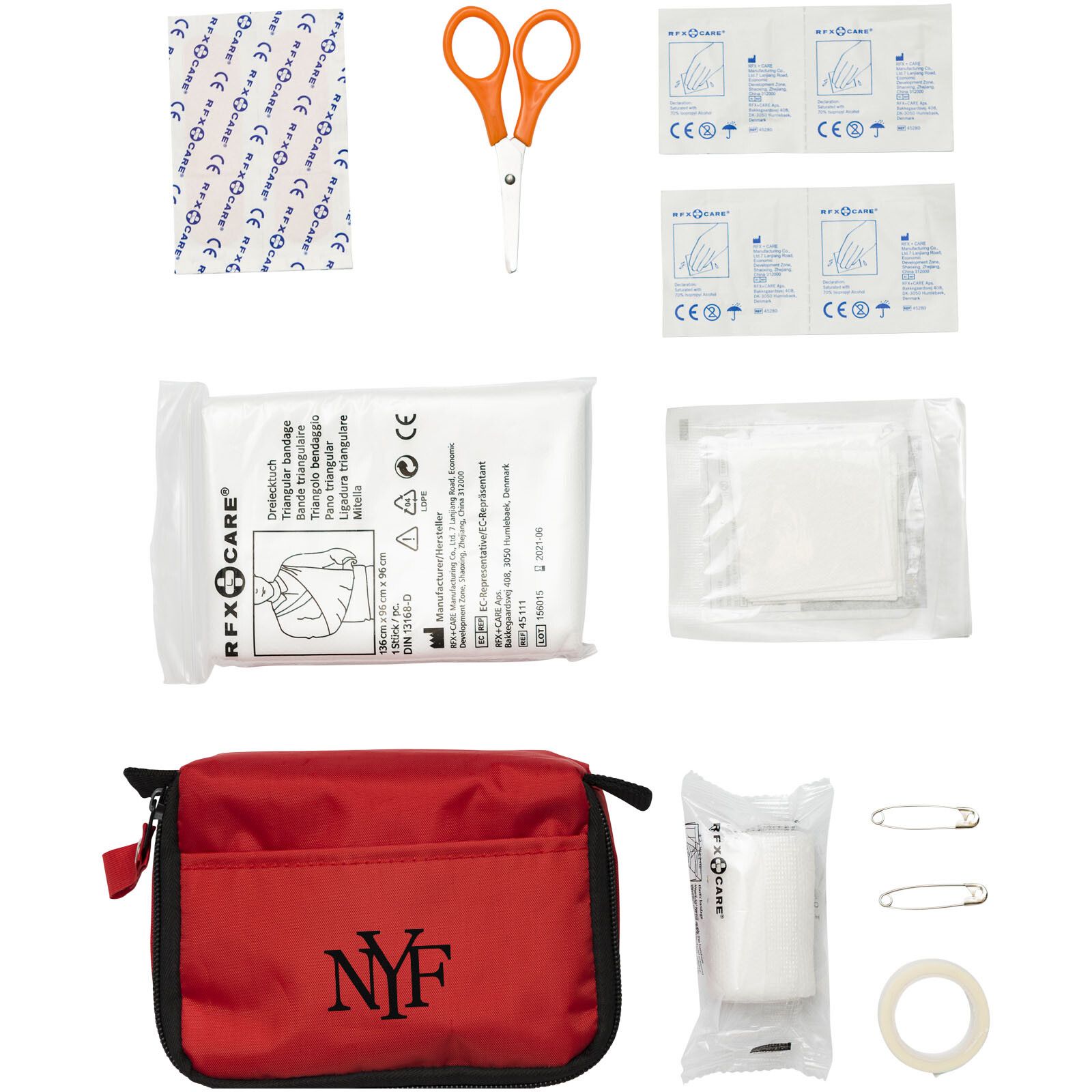 Save-me 19-teiliges Erste-Hilfe-Set - rot-740