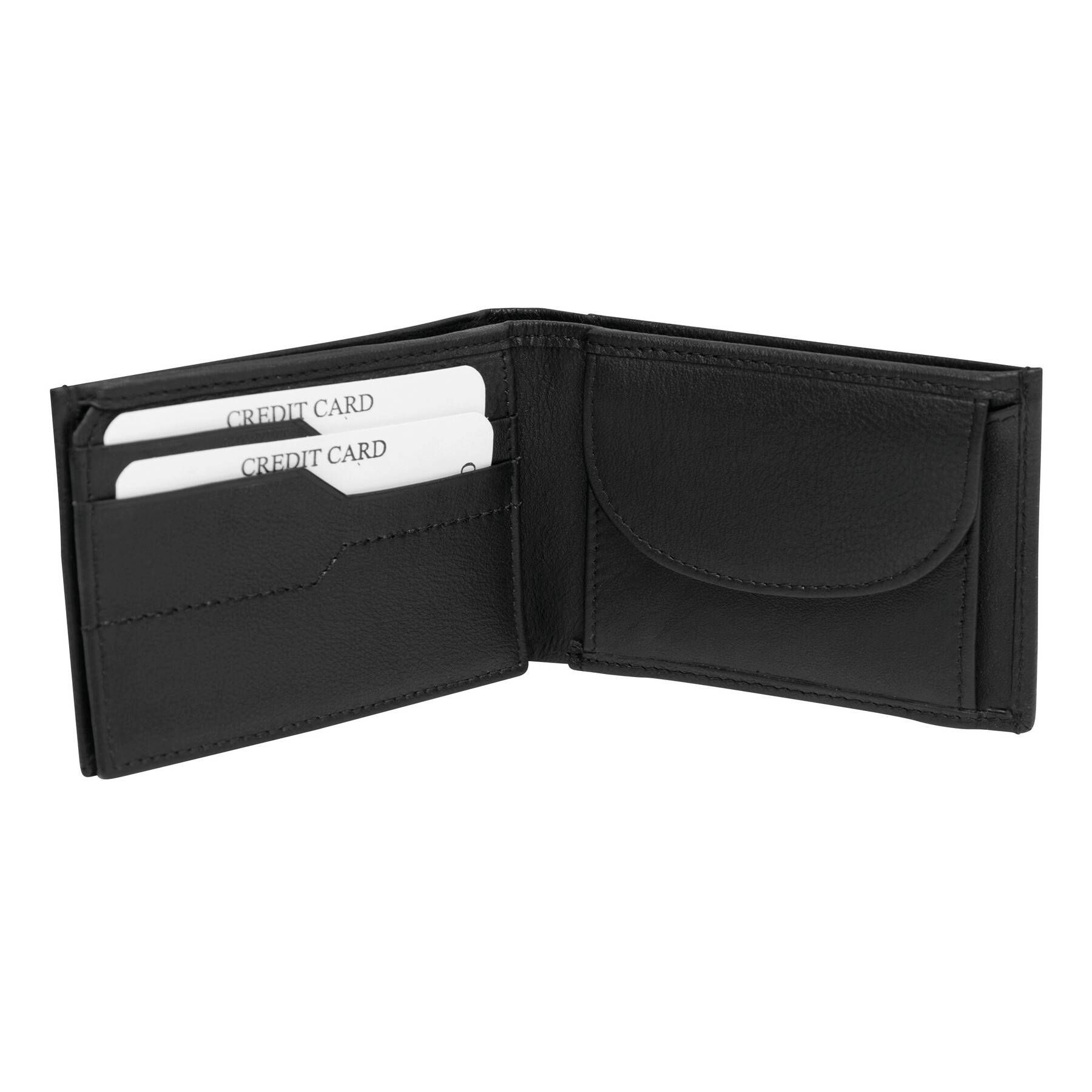 Echtleder-Geldbörse HOLIDAY - schwarz-585