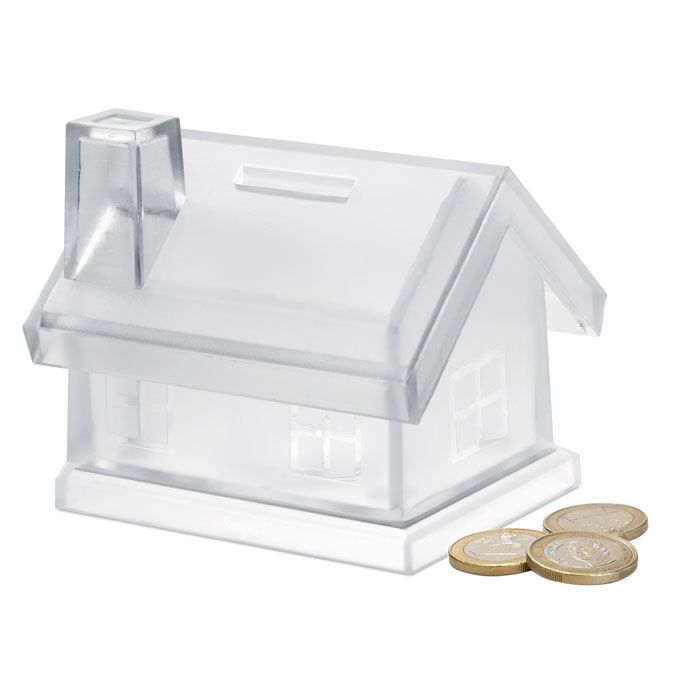 Spardose Haus MYBANK - transparent-300