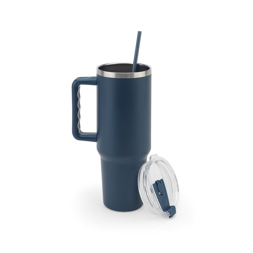JOYNER XL Grosser Reisebecher aus Edelstahl, 1300 ml, vakuumisoliert - dunkelblau-40