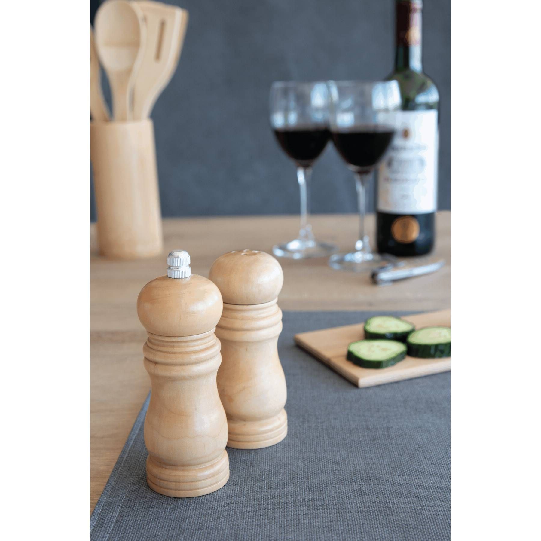 Salzstreuer & Pfeffermühle im Set DUO SPICE - braun-593