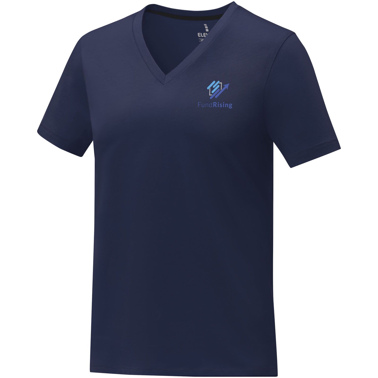 Somoto T-Shirt mit V-Ausschnitt für Damen - navy - S-855