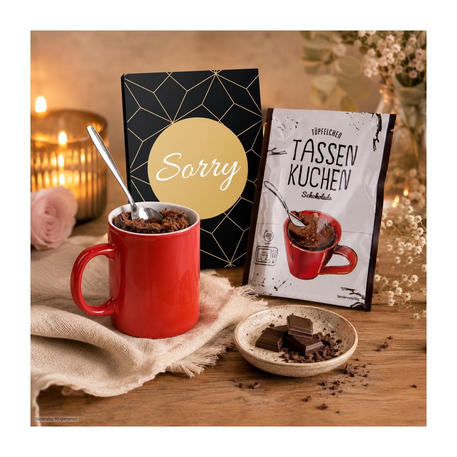 Tassenkuchen Schokolade 70 g, Sorry-917