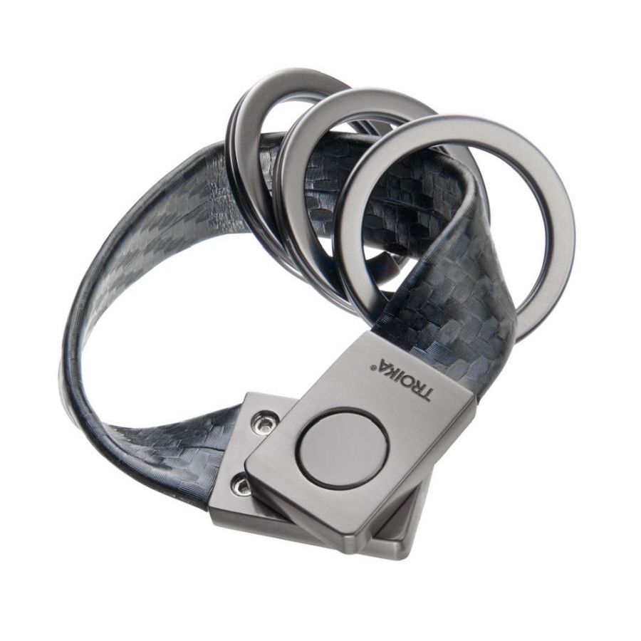 TROIKA Schlüsselanhänger TWISTER CARBON - carbon optik-220