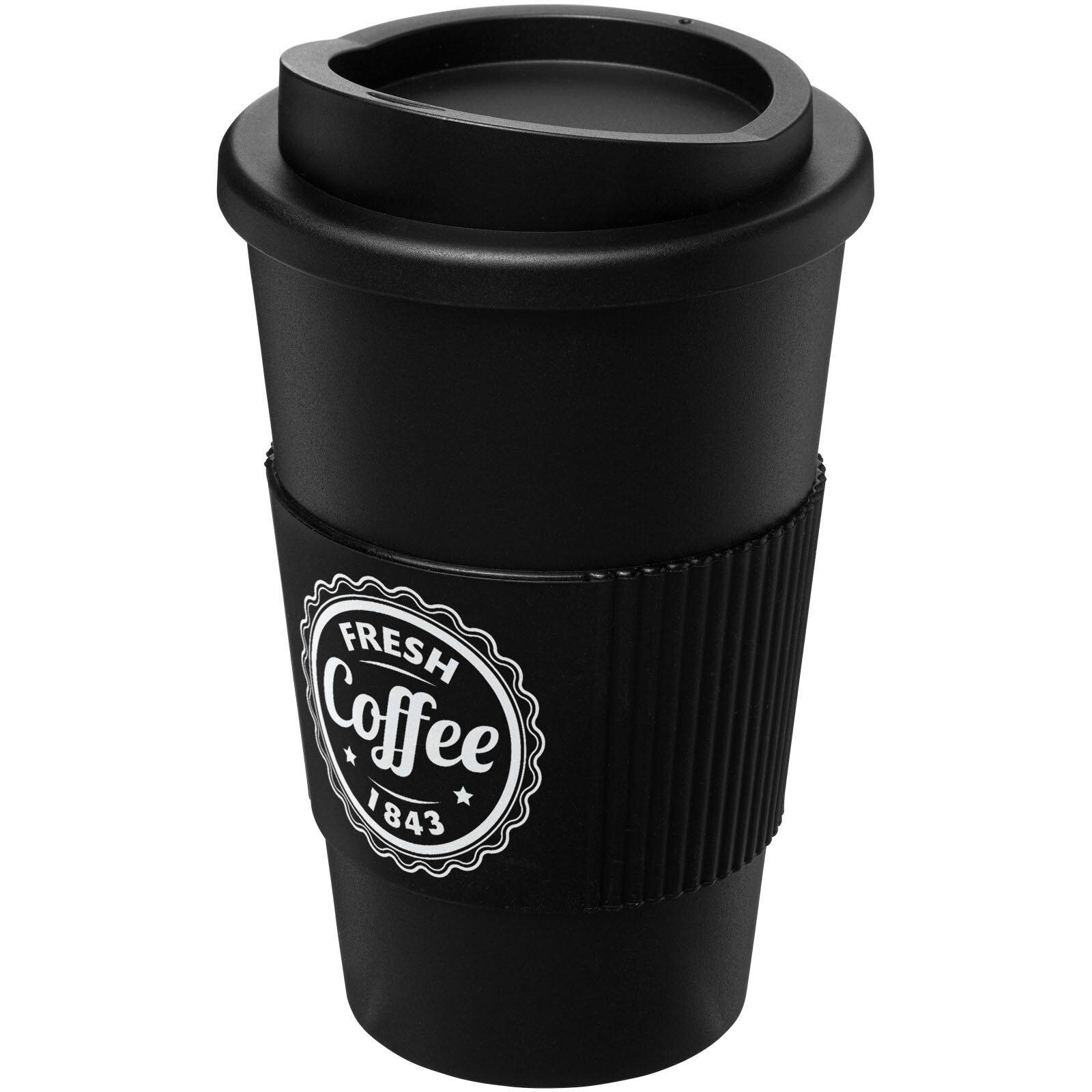 Americano 350 ml Isolierbecher mit Schutzring - schwarz-621