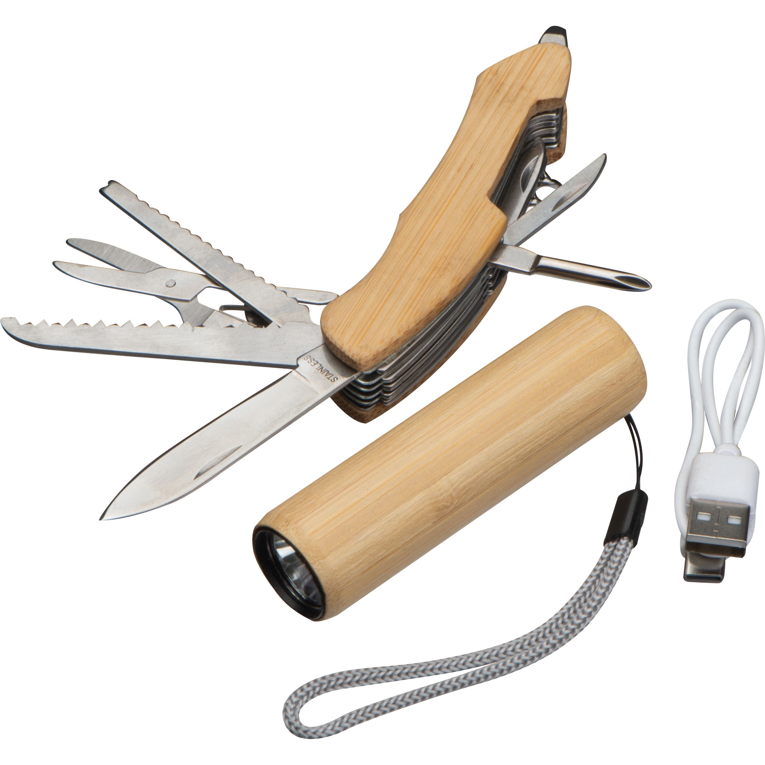 Set Taschenlampe/-messer Oldham - beige-87