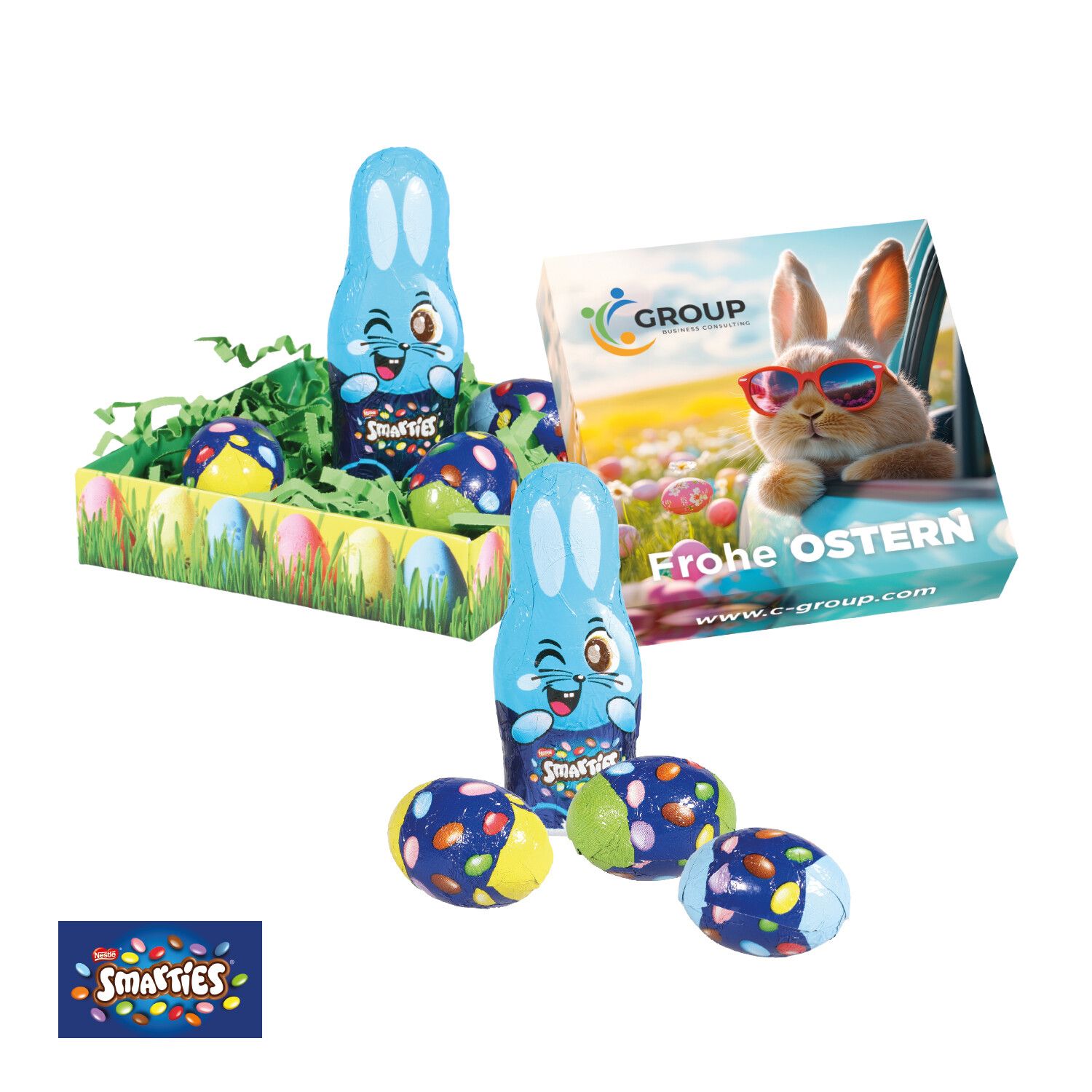 Osternest mit Schokolade von Smarties®-447
