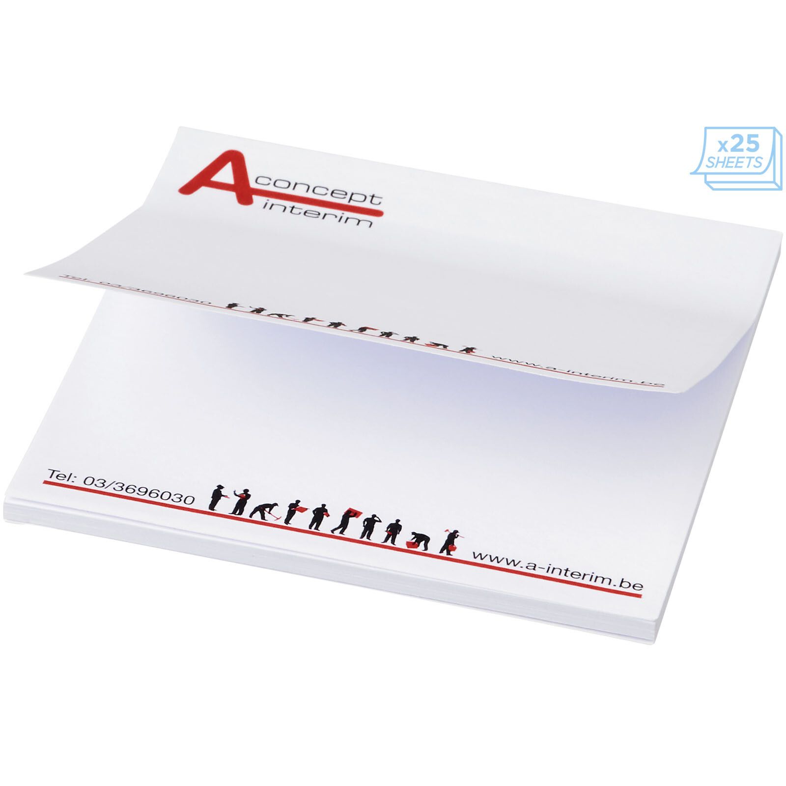 Sticky-Mate Haftnotizen 75x75 mm - weiss-565