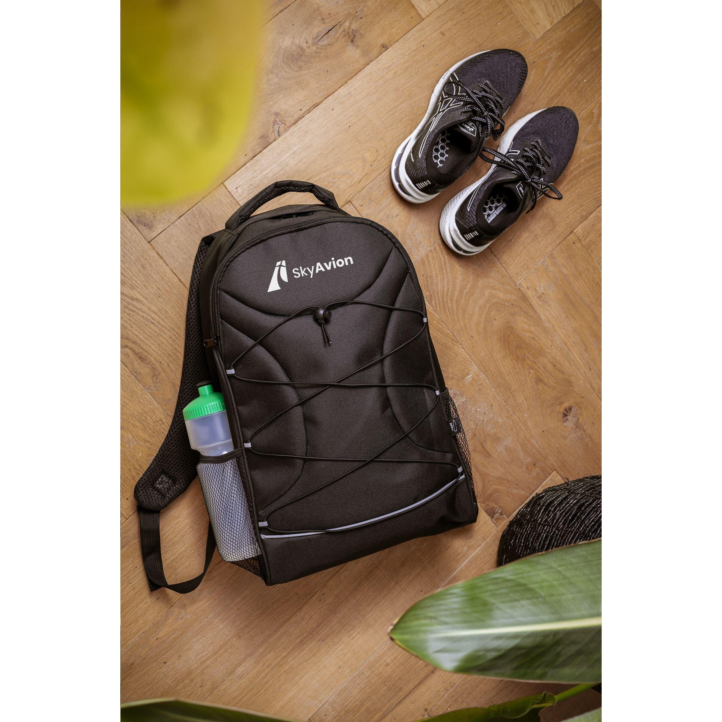 Flashline GRS RPET Laptop Backpack Rucksack - schwarz-31