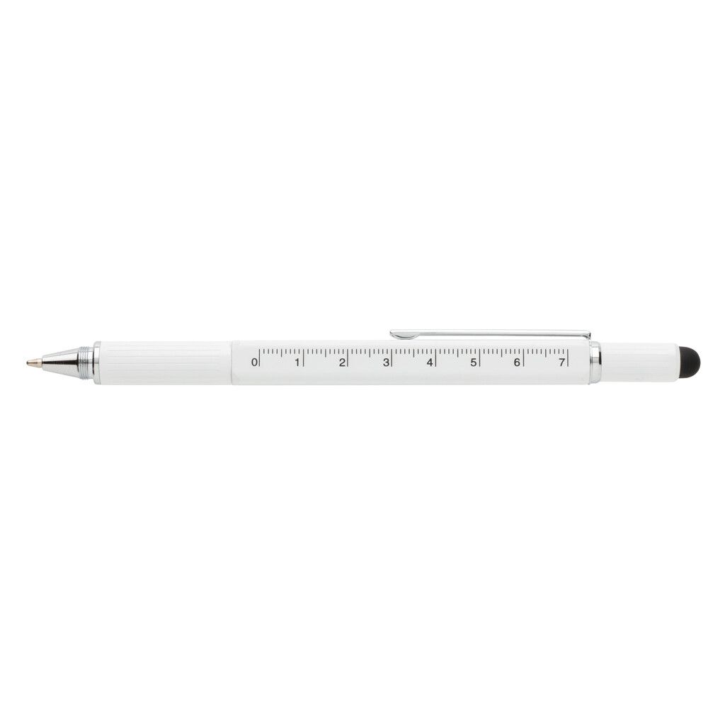 5-in-1 Aluminium Tool-Stift - weiß-823