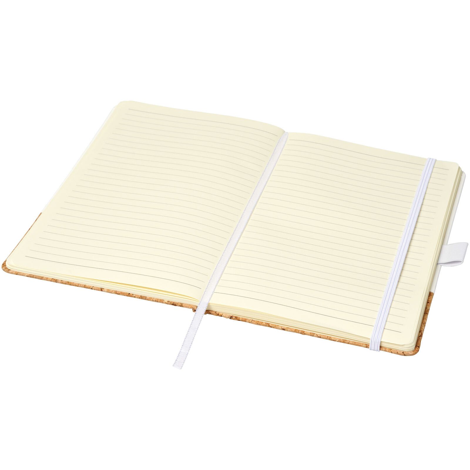 Evora A5 Notizbuch Thermo PU mit Kork - weiss-195