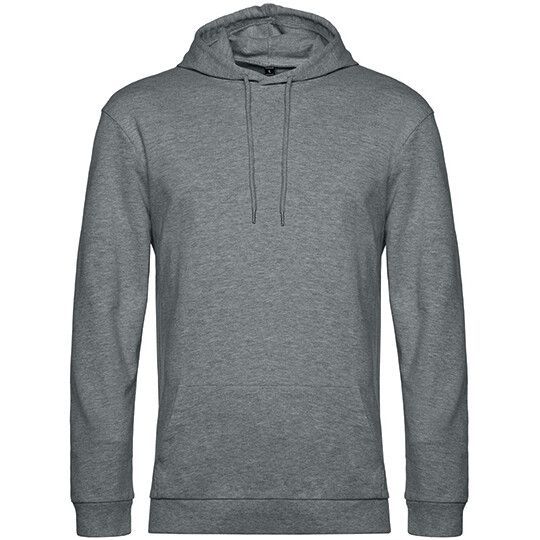 #Hoodie - heather mid grey - S-30
