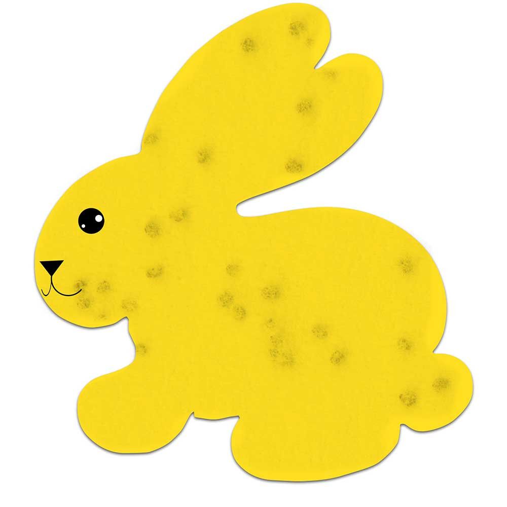 Samenpapier in Klappkärtchen - Ostern - Häschen-627