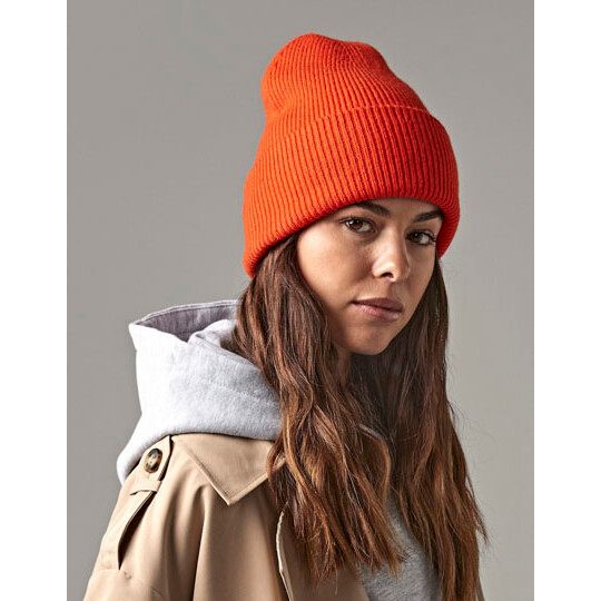 Classic Engineered Deep Cuffed Beanie - olive green-396