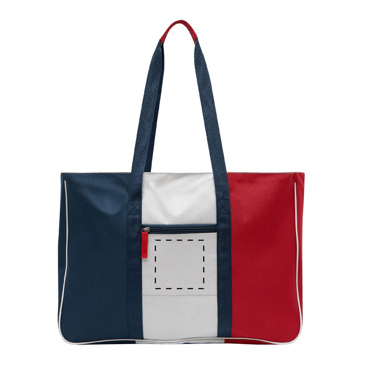 Veredelungsposition mittig auf der Vortasche
