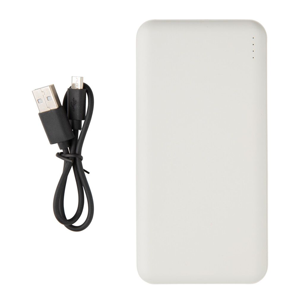 High Density 10.000 mAh Pocket Powerbank - weiß-847