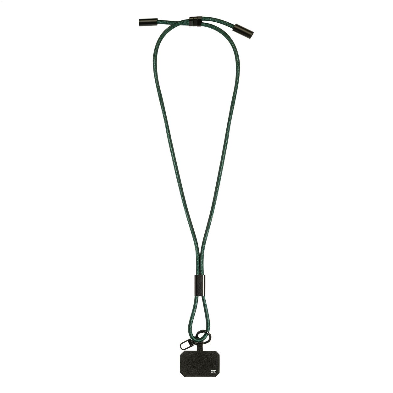 HolCharge 60W Lanyard mit Lade- und Datenkabel aus RPET - dunkelgrün-910
