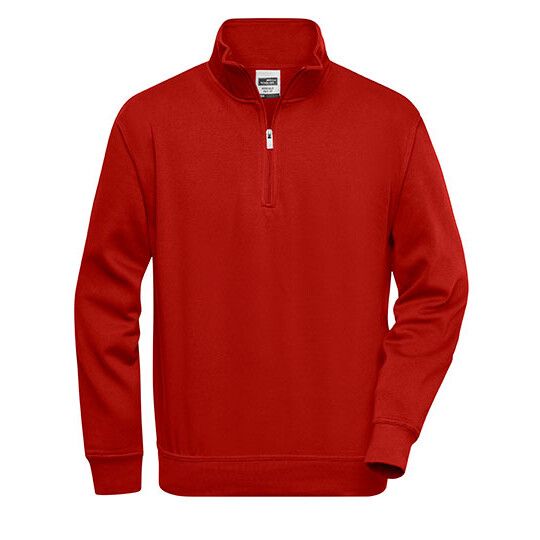 Workwear Half Zip Sweat - wine-129