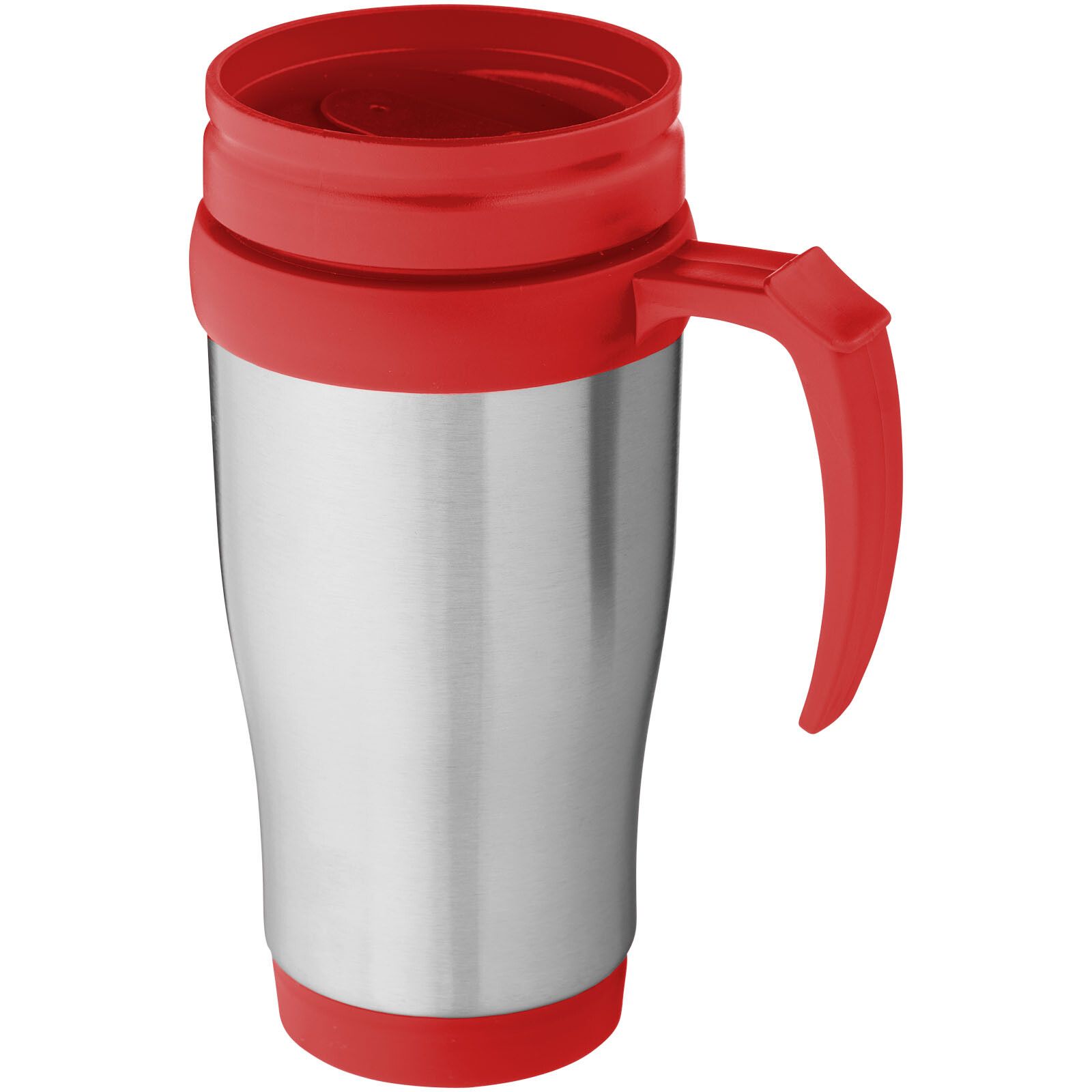 Sanibel 400 ml Isolierbecher - silber -  rot-940