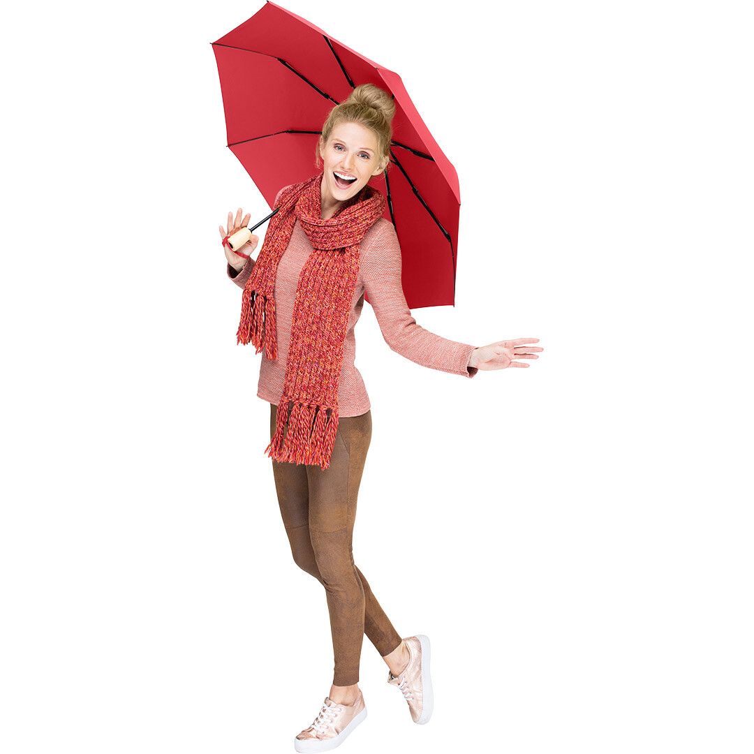AOC-Taschenschirm ÖkoBrella mit waterSAVE® Bezug Ø98 cm - rot-235