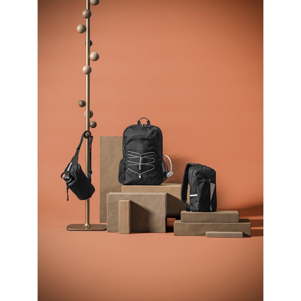 DELFOS POUCH Gürteltasche 300D/600D recyceltem Polyester mit Reflektor - schwarz-743