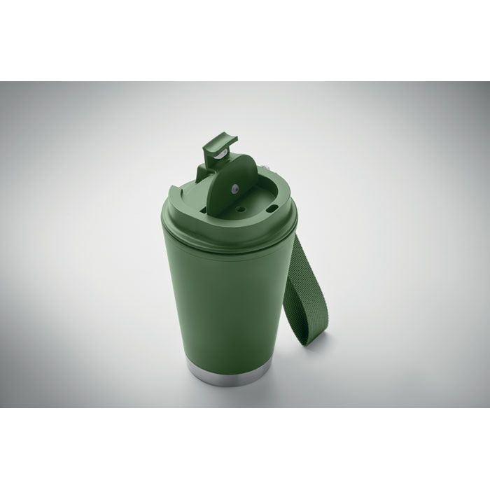 Doppelwandiger Becher 300 ml TOPIZ - dunkelgrün-92