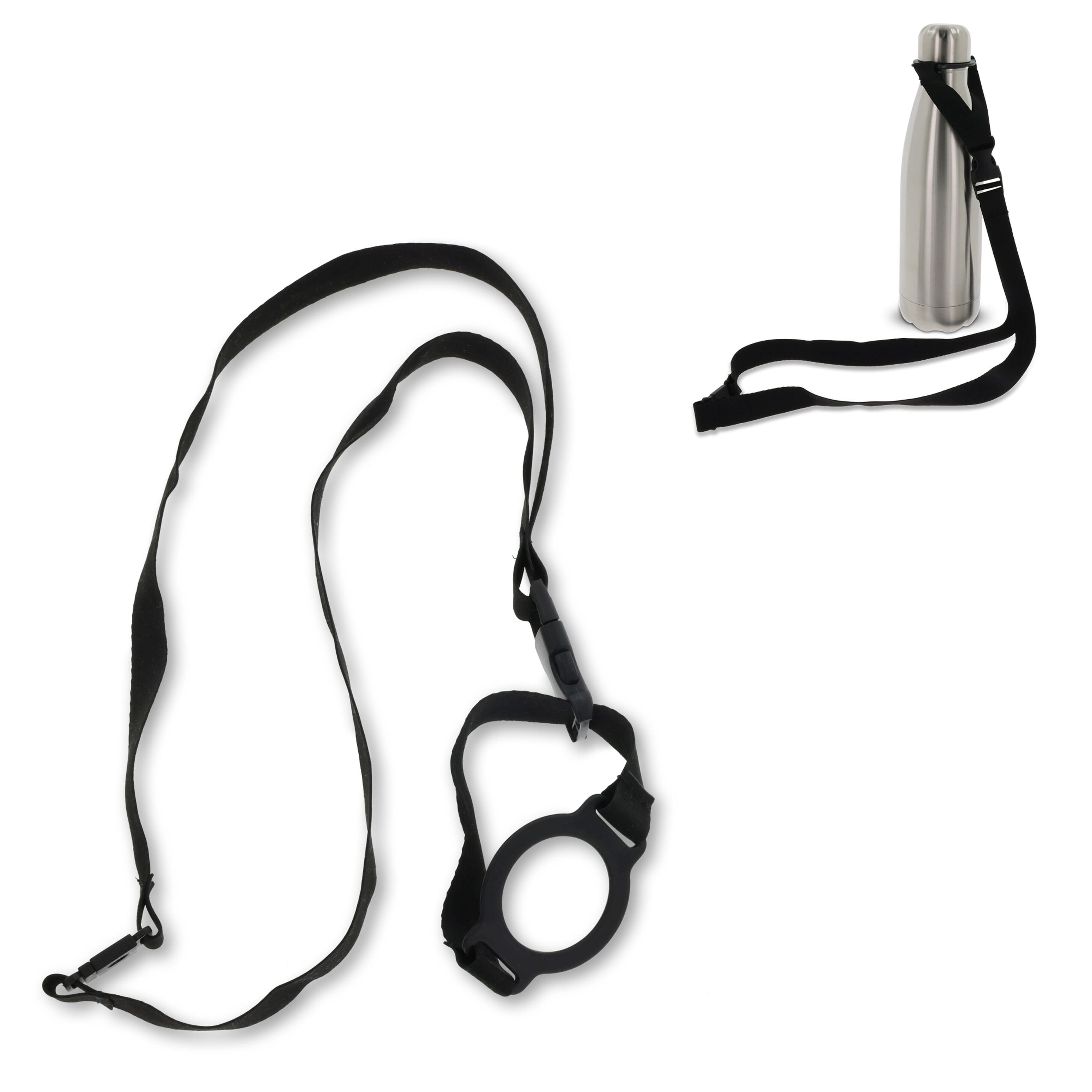 Lanyard mit Flaschenhalter - schwarz-885
