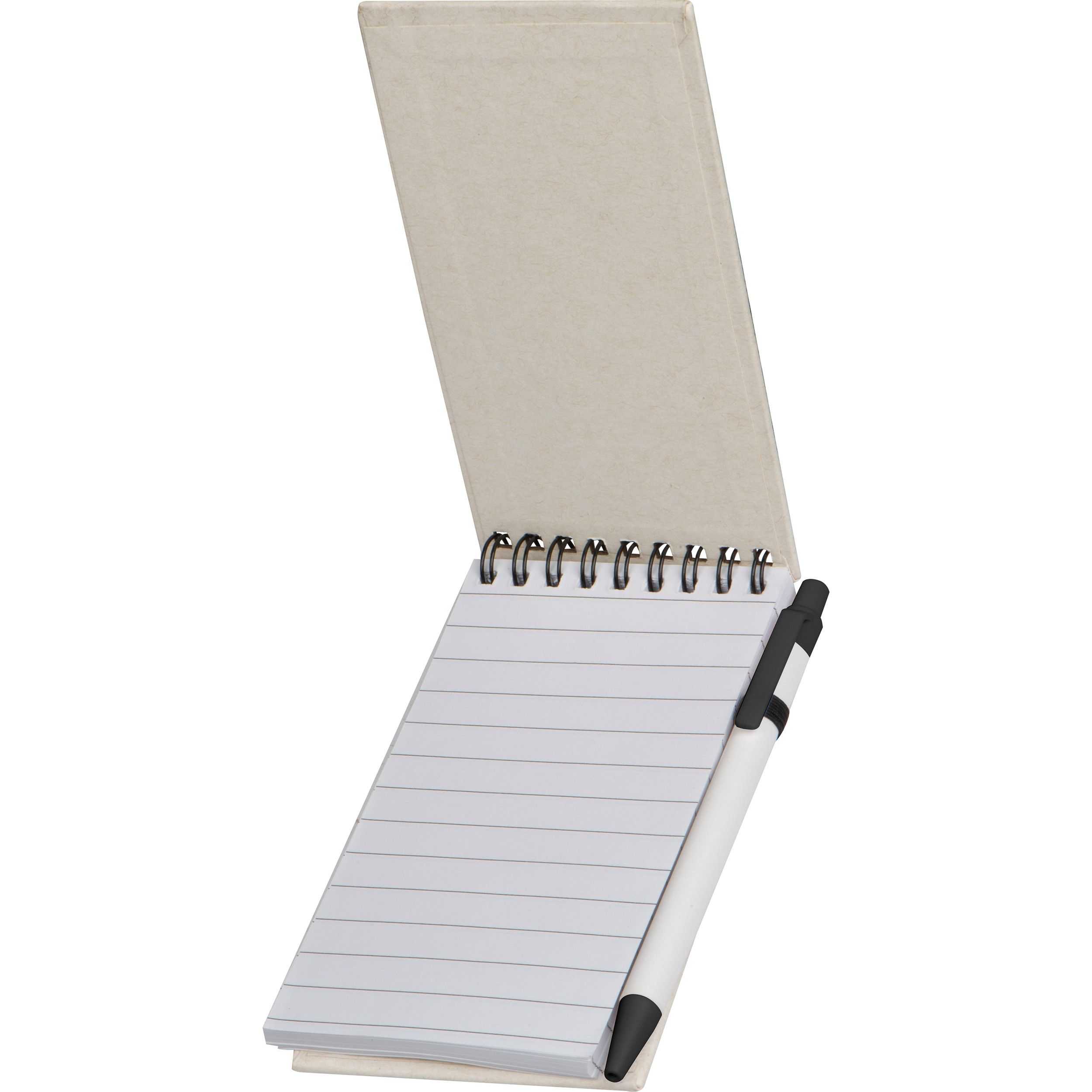 Recycelter Spiralblock aus Milchkarton Austin - beige-527