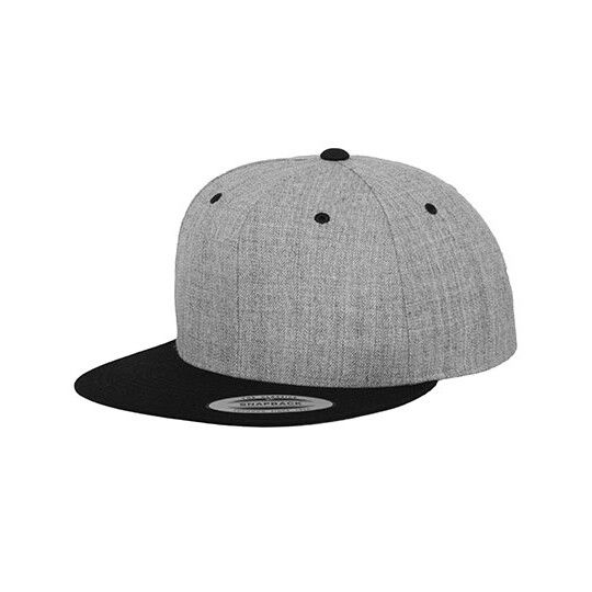 Classic Snapback 2-Tone - heather grey - black-887