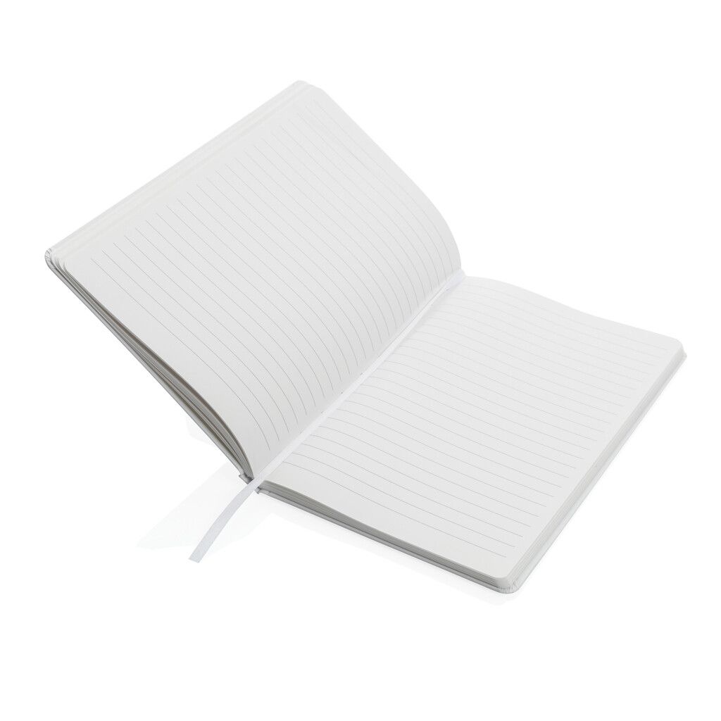 A5 Impact Steinpaper Hardcover Notizbuch - weiß-621