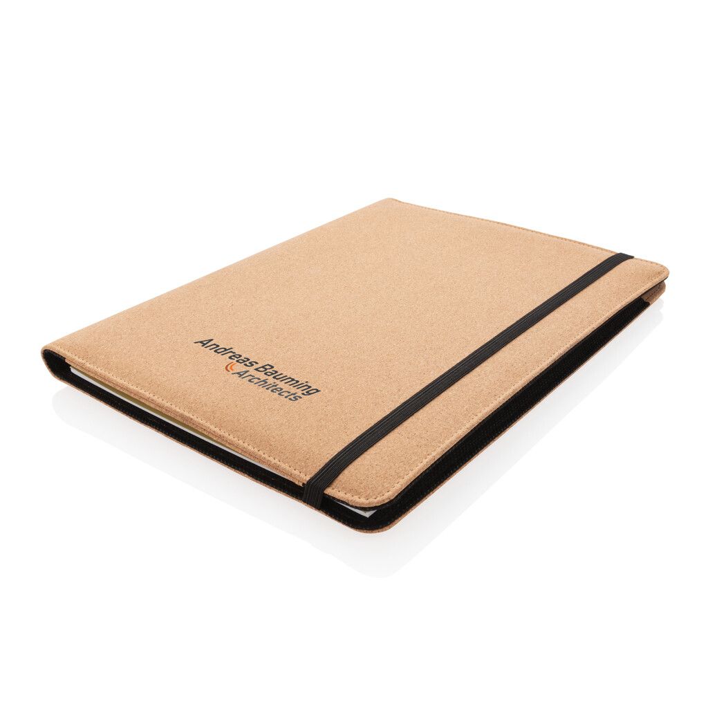 Deluxe Kork Portfolio A4 mit Stift - braun-808
