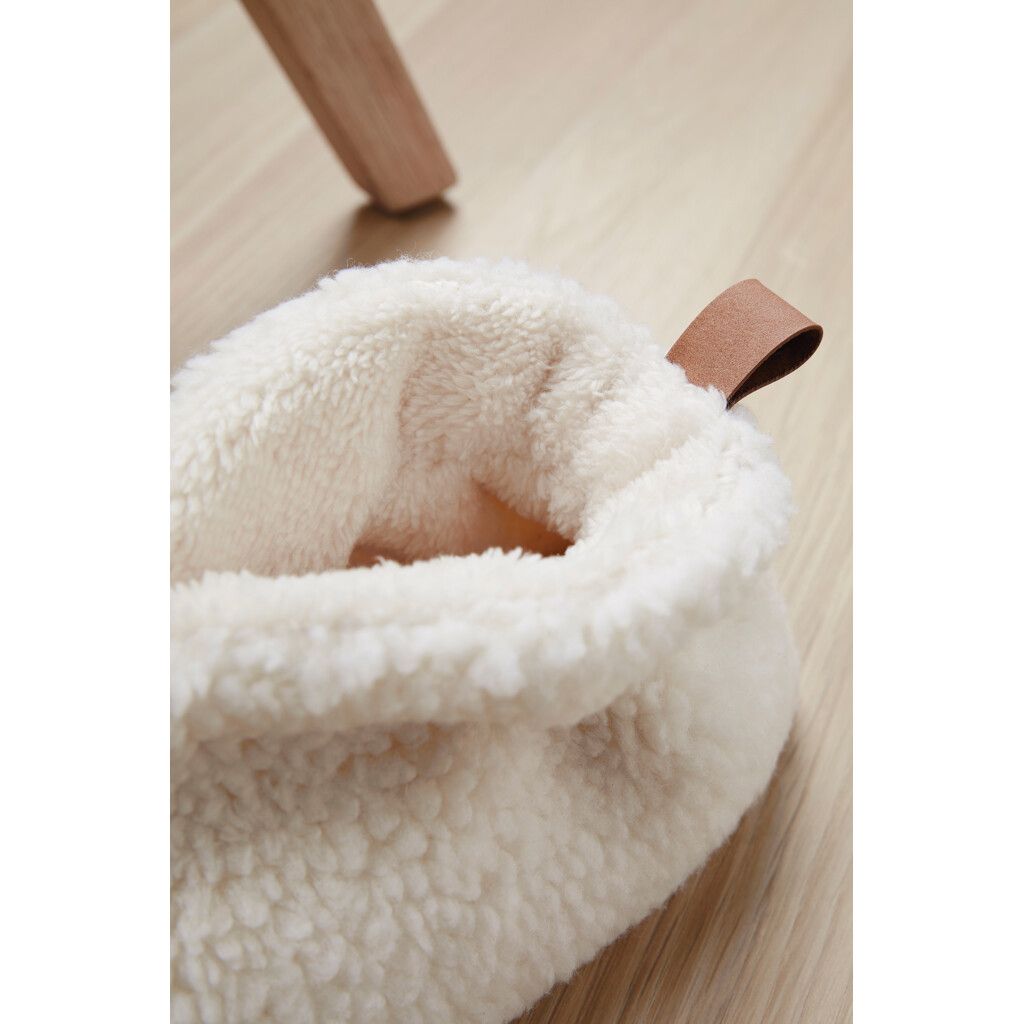 VINGA Santos kuschelige Hausschuhe aus RCS recyceltem PET - off white-802