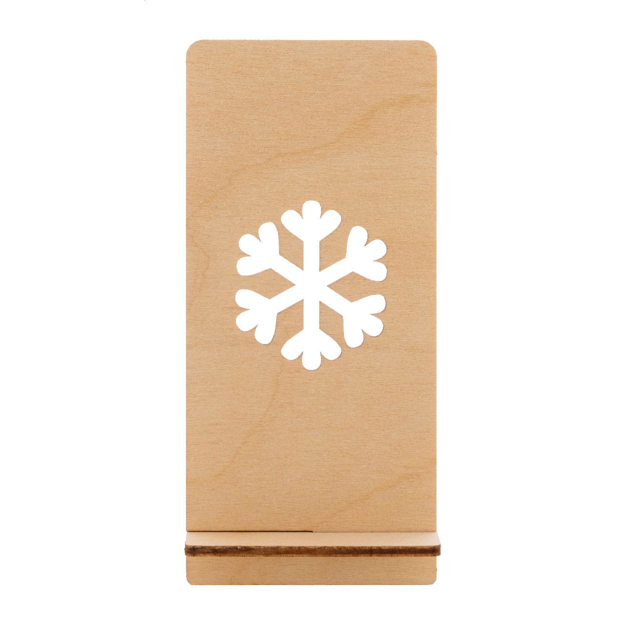 Kannykka Creative Weihnachtshandyhalter, Schneeflocke - natur-430