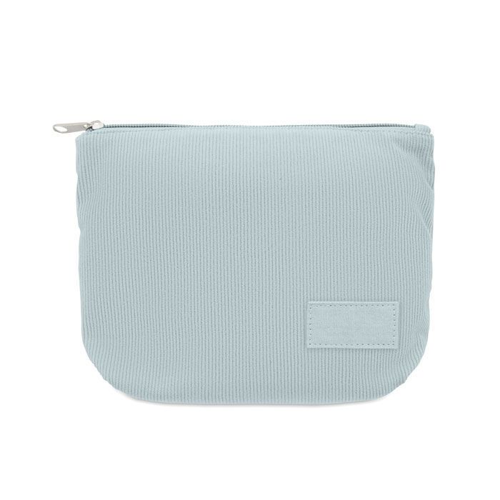 Kosmetiktasche Kord-Polyester CORDY T - babyblau-680