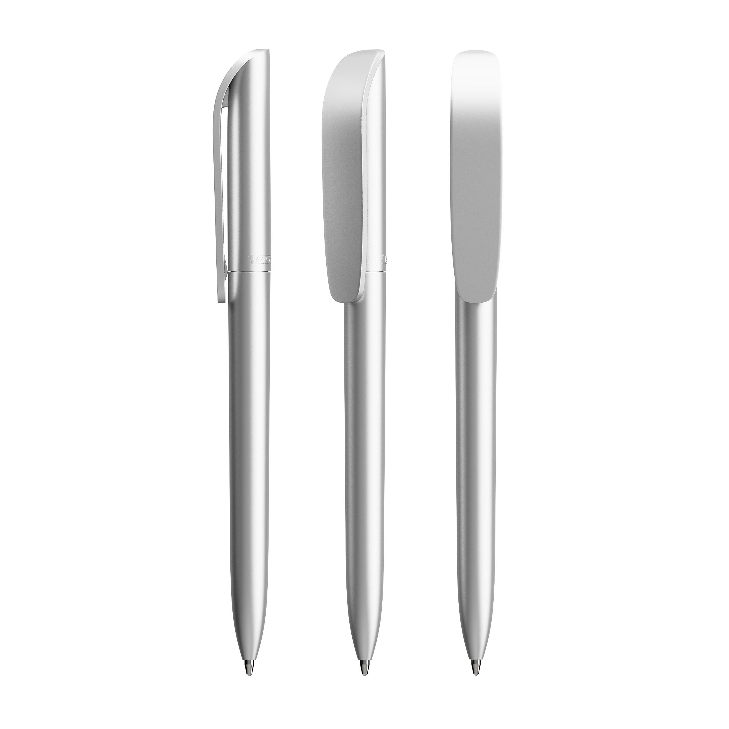 BIC® Super Clip Glacé, Mine schwarz - silber-247