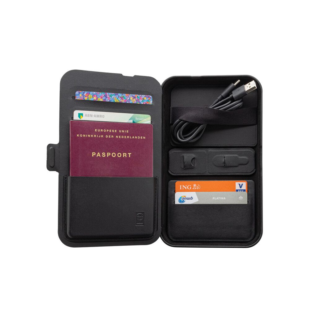 Swiss Peak Travel-Case aus RCS rec. PU mit 3-in-1-Charger - schwarz-764