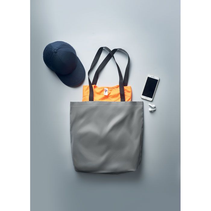 Reflektierende Einkaufstasche VISI TOTE - mattsilber-697