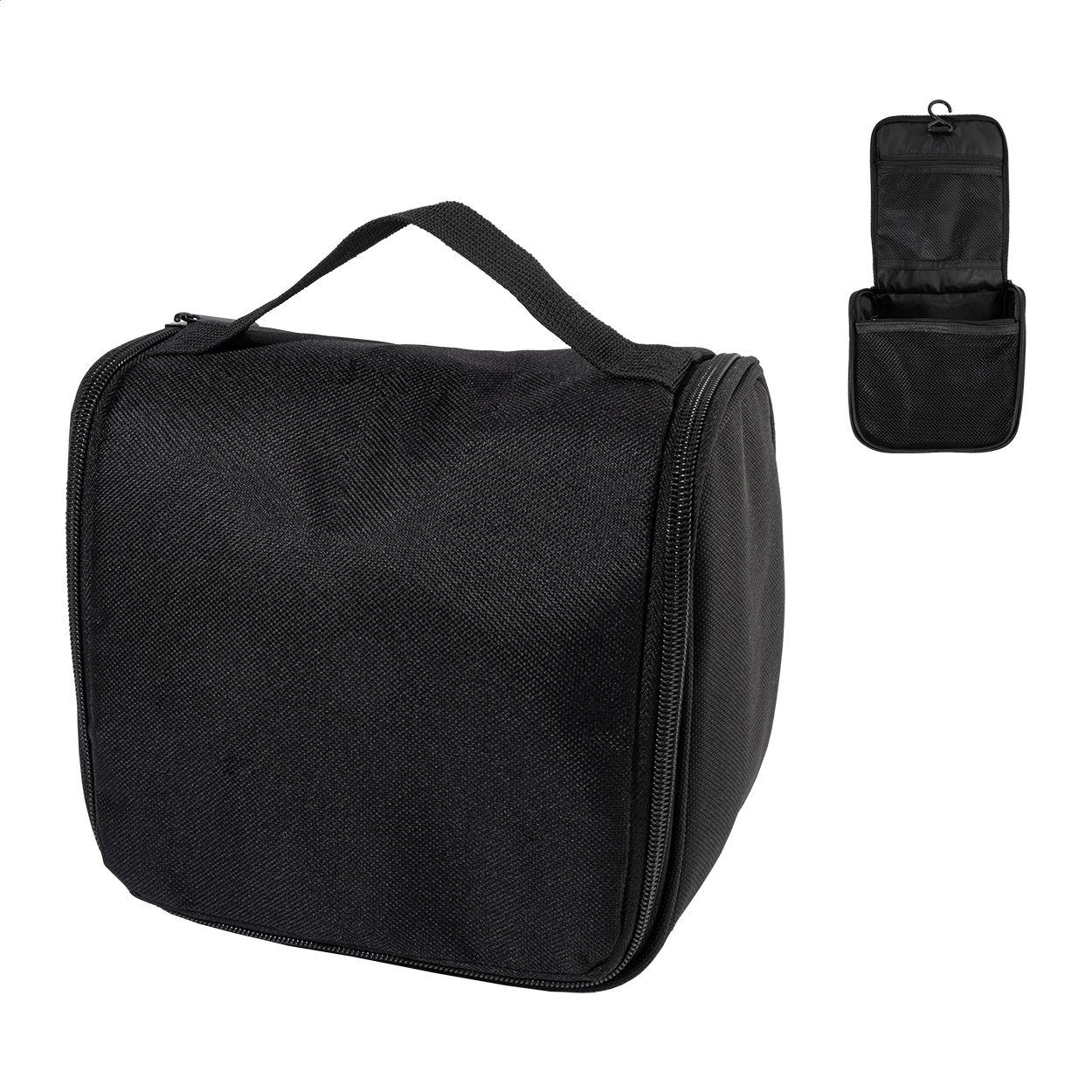 Susity RPET Kosmetiktasche zum Hängen - schwarz-443